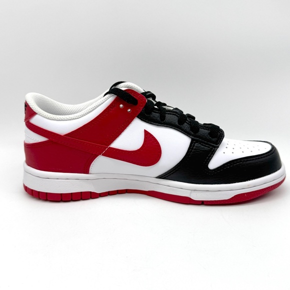 Nike Dunk Low Red Black Toe 6.5 Youth / 8 Womens New HF9980-600 - Picture 7 of 11